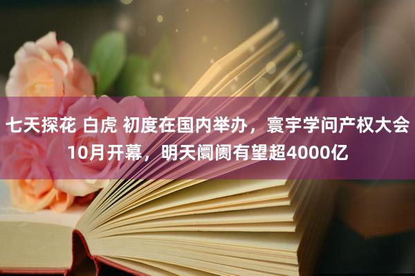 七天探花 白虎 初度在国内举办，寰宇学问产权大会10月开幕，明天阛阓有望超4000亿