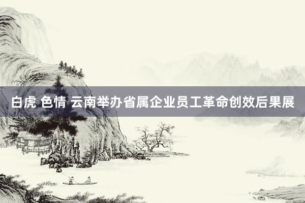 白虎 色情 云南举办省属企业员工革命创效后果展