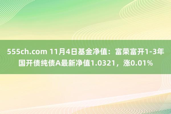 555ch.com 11月4日基金净值：富荣富开1-3年国开债纯债A最新净值1.0321，涨0.01%