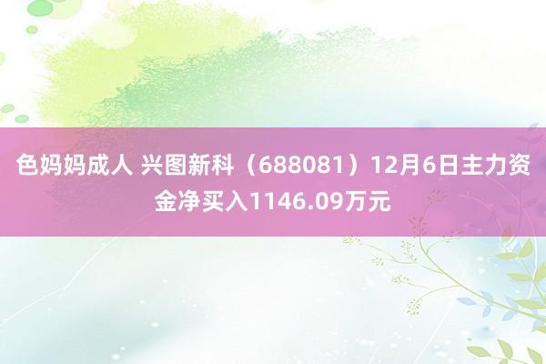 色妈妈成人 兴图新科（688081）12月6日主力资金净买入1146.09万元