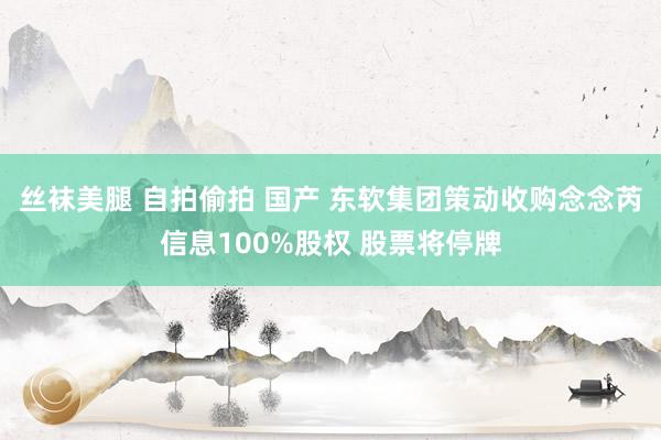 丝袜美腿 自拍偷拍 国产 东软集团策动收购念念芮信息100%股权 股票将停牌