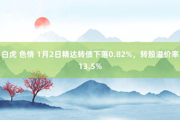 白虎 色情 1月2日精达转债下落0.82%，转股溢价率13.5%