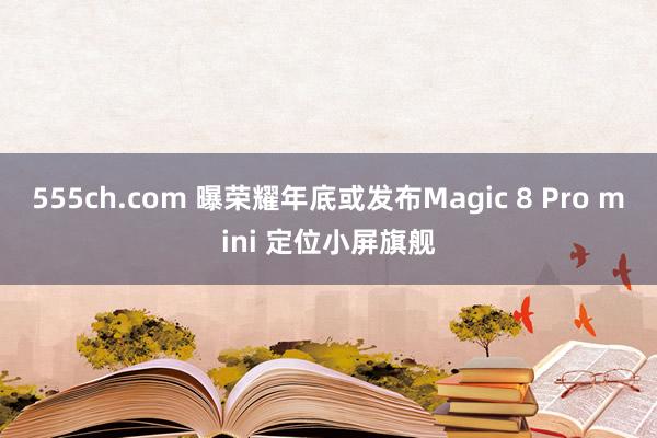 555ch.com 曝荣耀年底或发布Magic 8 Pro mini 定位小屏旗舰